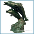 Жизнь размер латуни Дельфин скульптуры на продажу